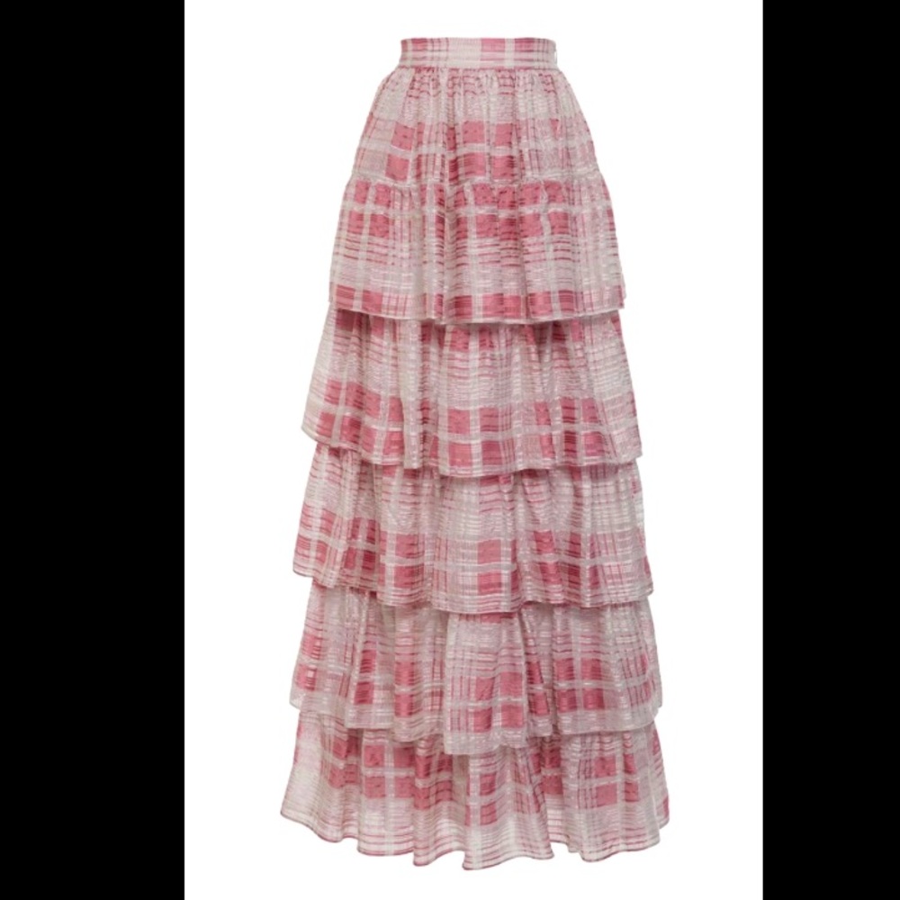 Love Shack Fancy Tiered Maxi Skirt